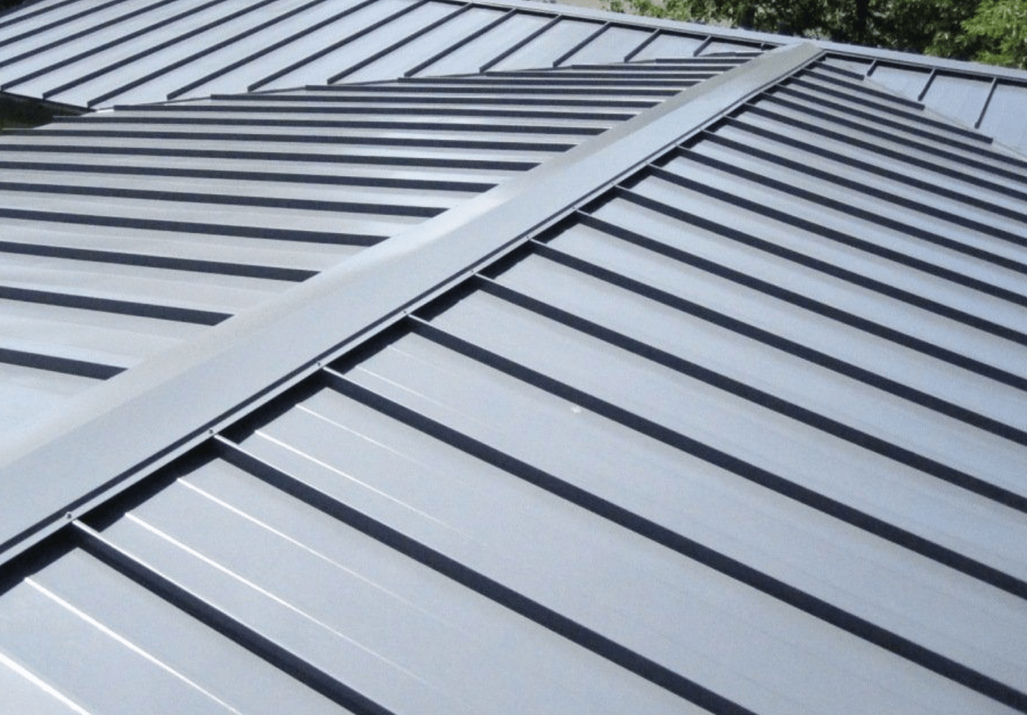 low slope metal roofing on residential home in jacksnville florida