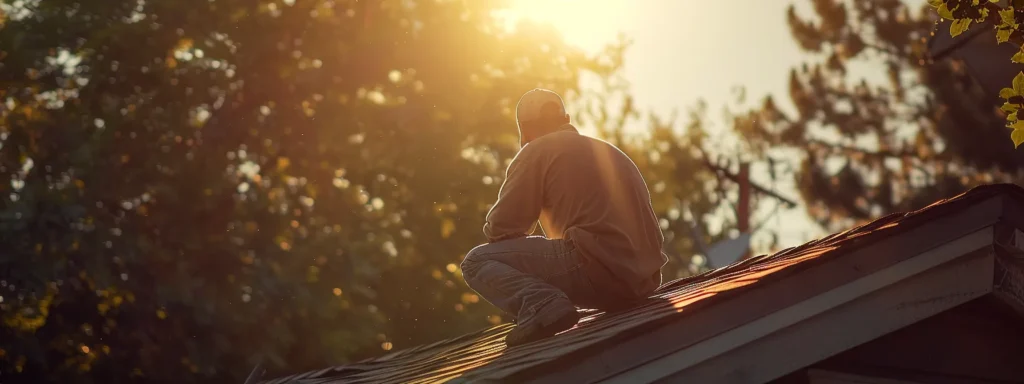 a skilled roofer installing a new shingle roof on a sunny day, highlighting their expertise and attention to detail.