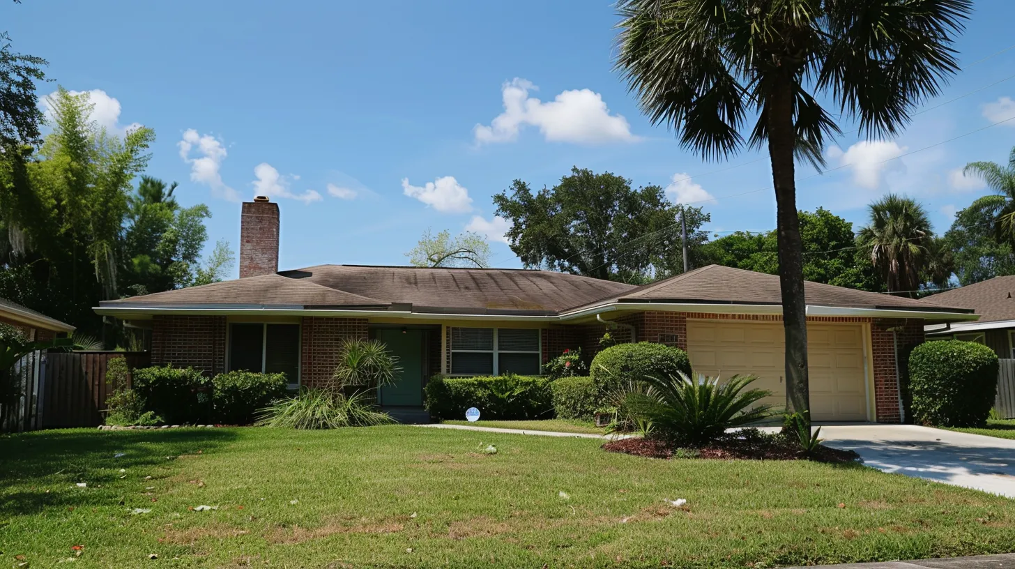 house with flat roof in Jacksonville Florida